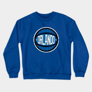 Orlando Retro Ball - Blue Crewneck Sweatshirt